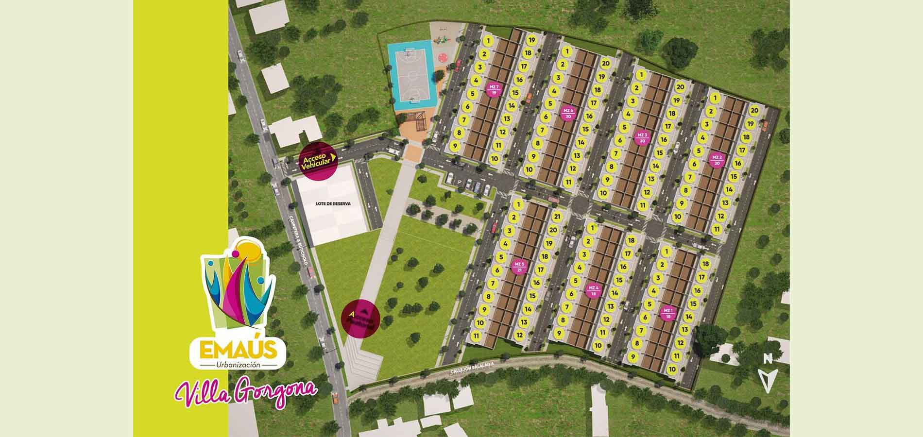Emaus Villa Gorgona proyecto de vivienda