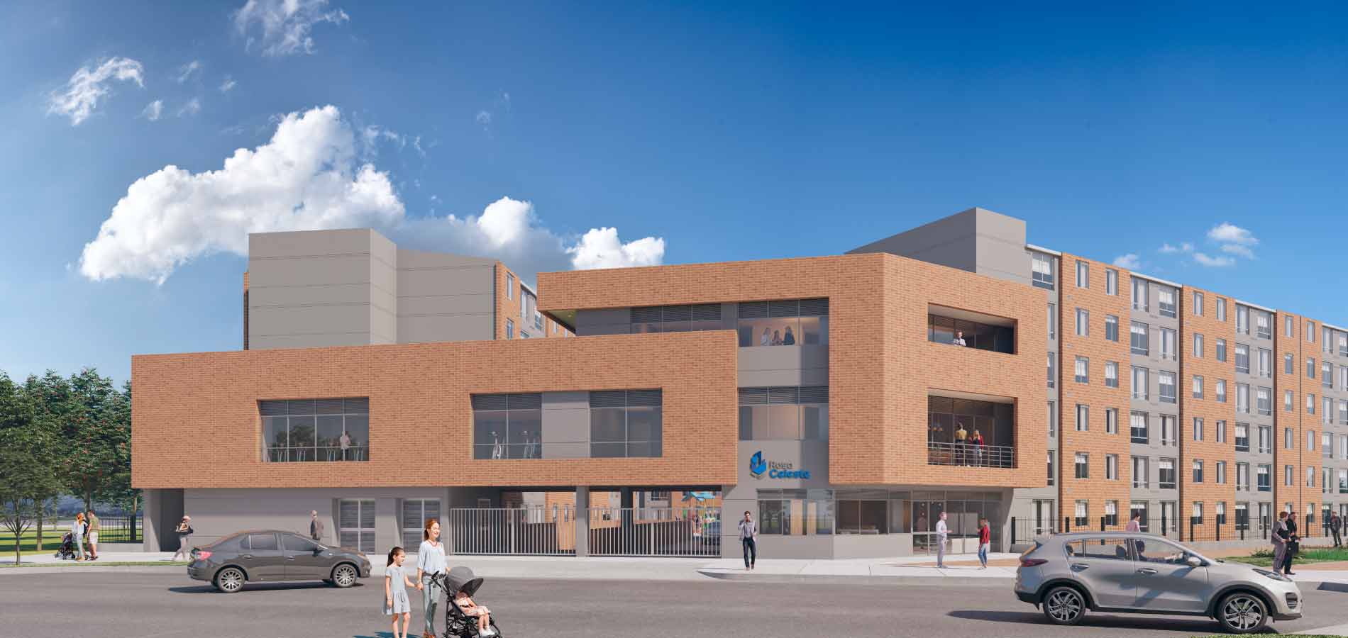 Rosa Celeste Ciudad Rosaleda proyecto de vivienda