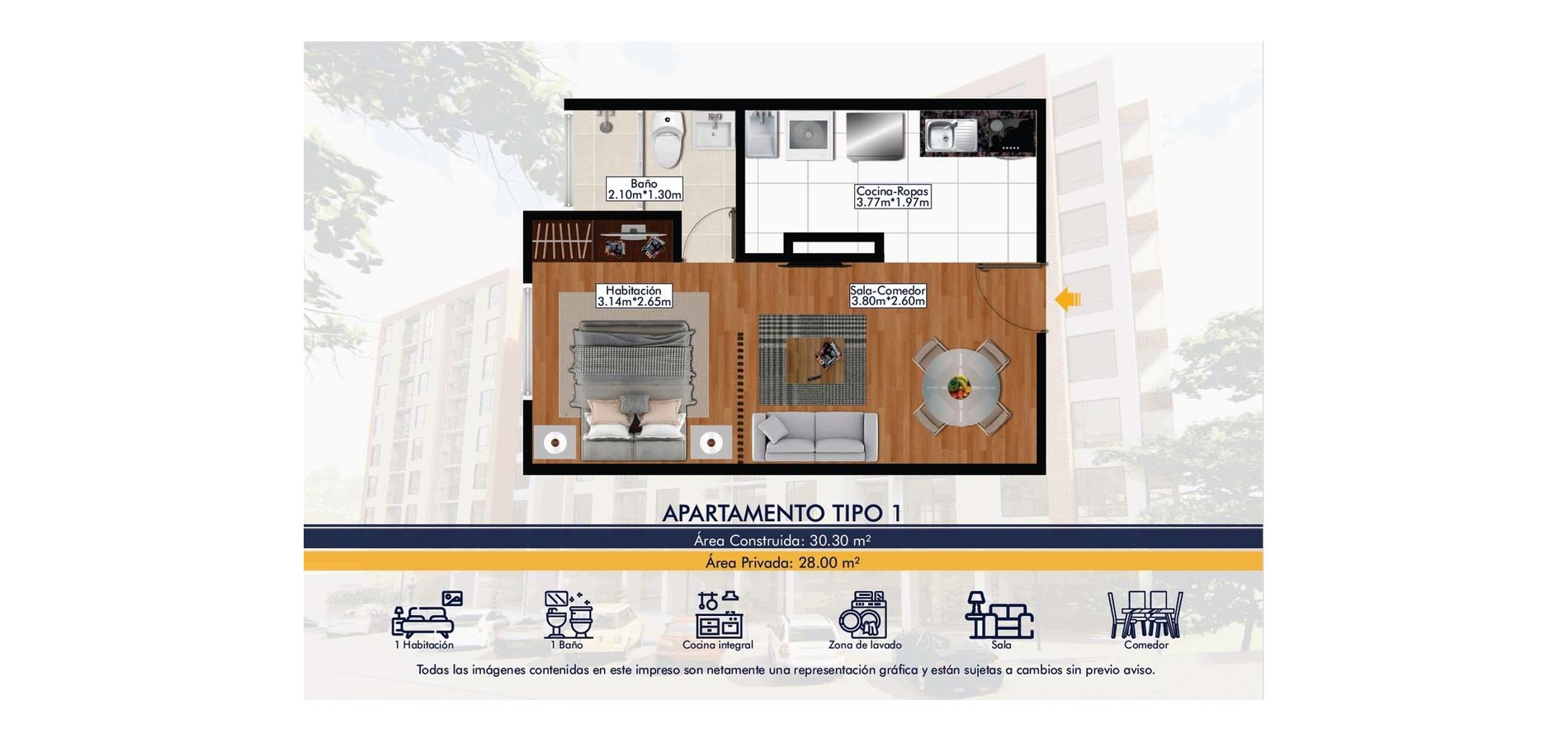 Proyecto de vivienda 620 Oriental Reservado