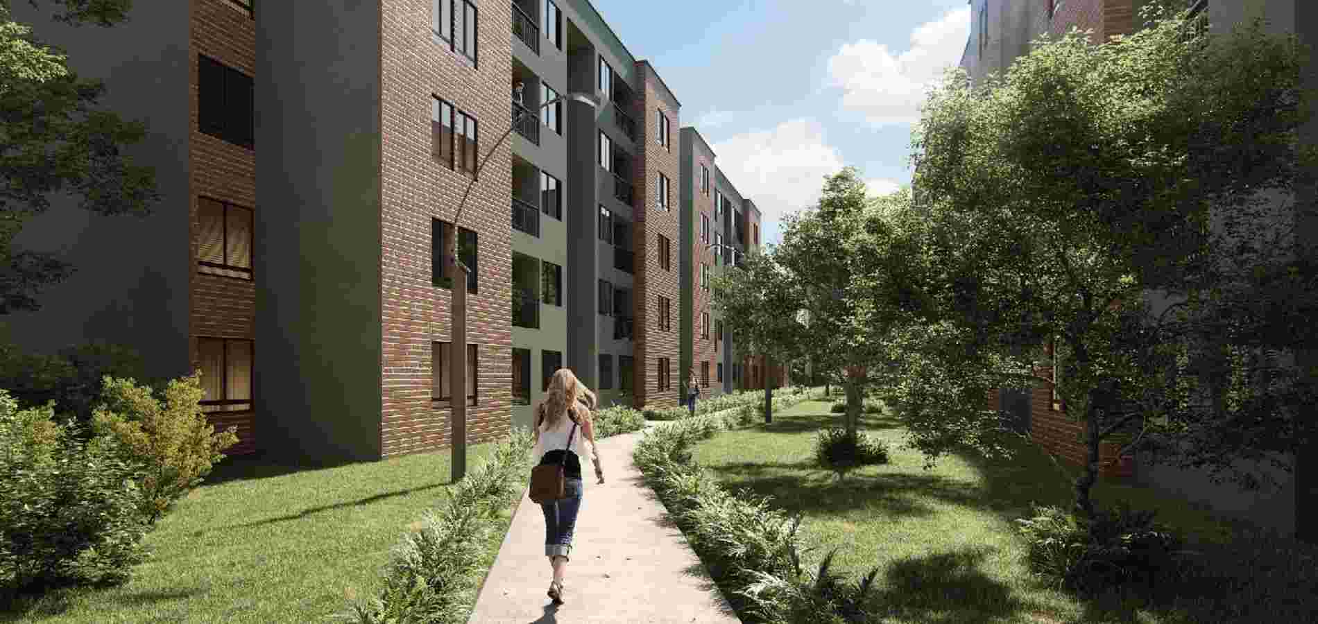 Apartamento de 3 Alcobas en La Ceja con vista al parque inte-0