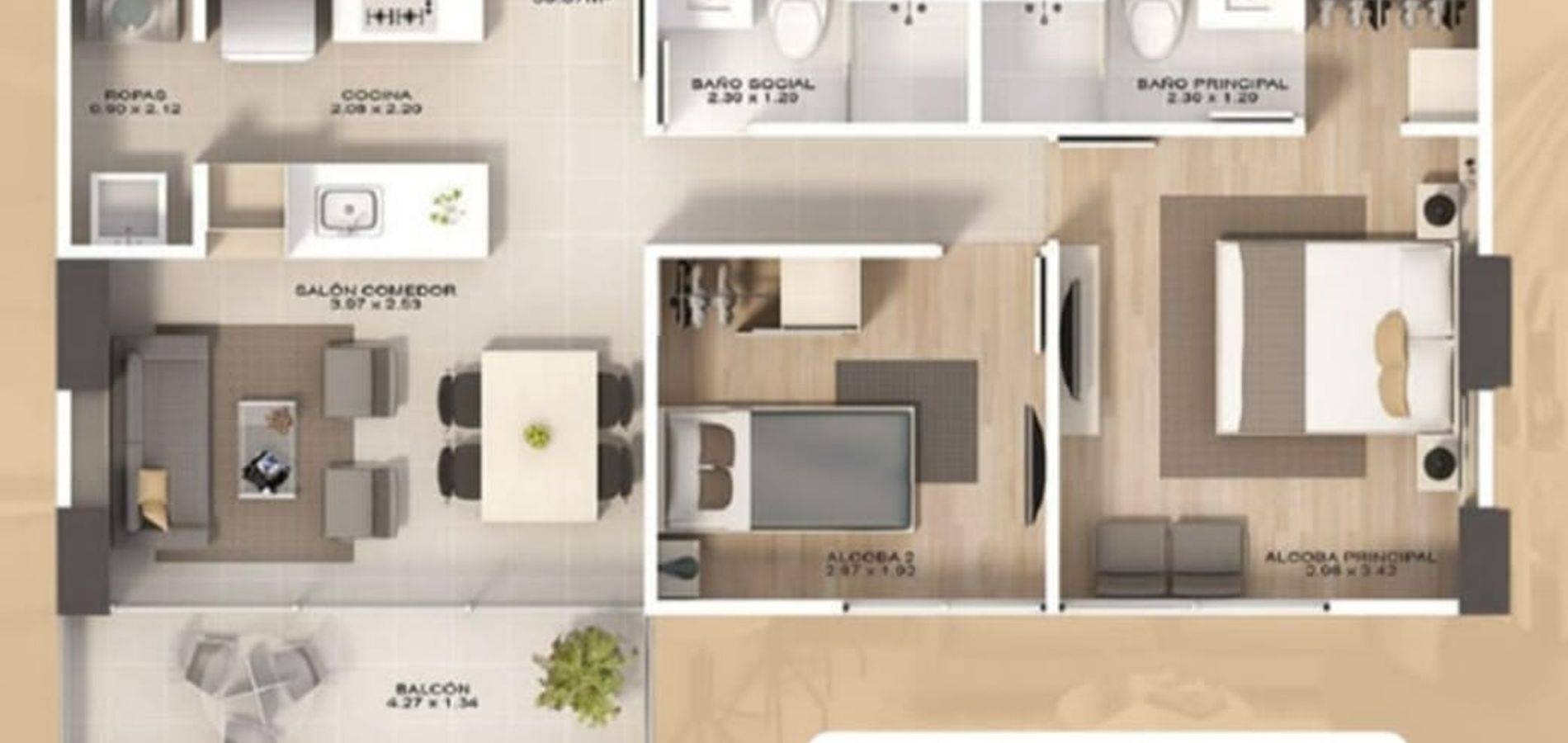 Venta Apartamento Nuevo Sabaneta Pan de Azúcar Awá-2