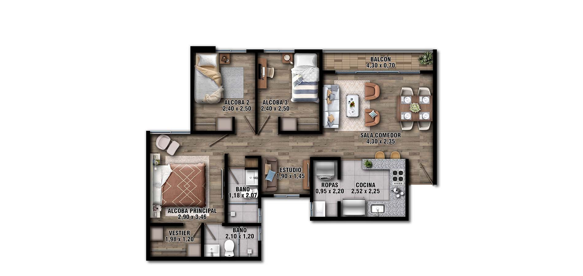 Foto Inmueble tipo Tipo B