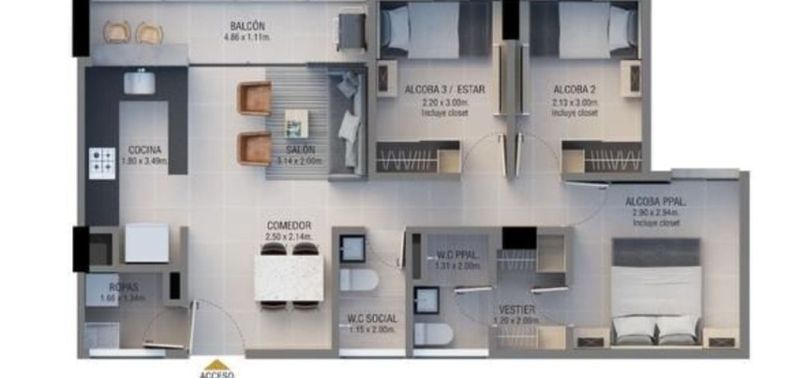 Apartamento en Venta en La Ceja, La Ceja-14