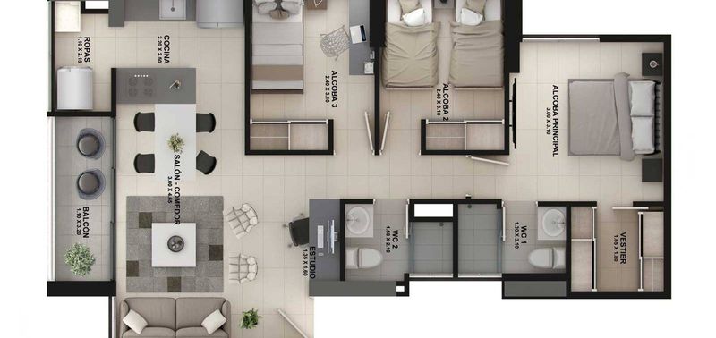 Apartamento en Venta en Rionegro, Rionegro-12