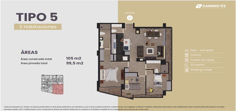 Apartamento en Venta en Bogotá, D.C., Santa Barbara Central-Usaquén-1