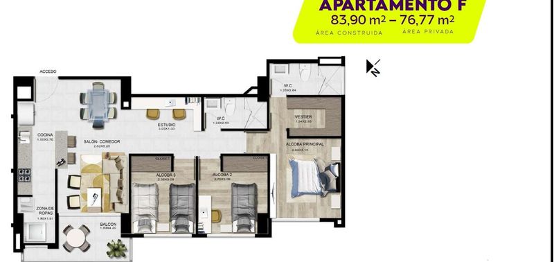 Apartamento en Venta en Medellín, Mangos-11