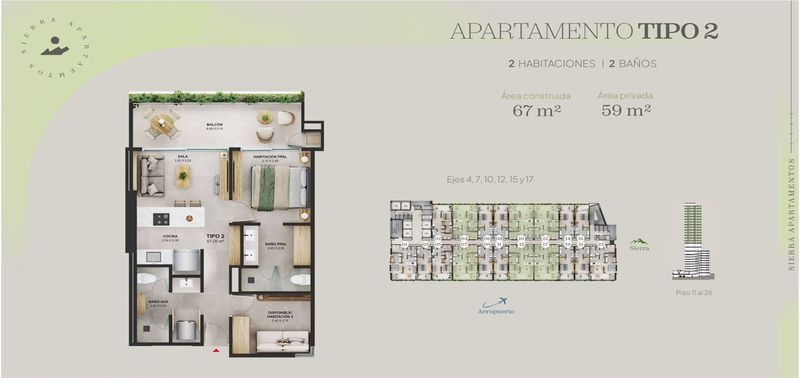 Apartamento para Venta en Pozos Colorados Cesion proyecto de vivienda-4
