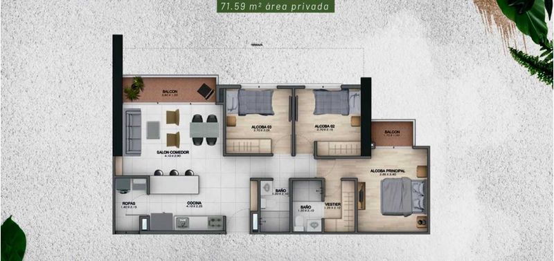 Apartamento en Venta en Sabaneta, Pan De Azucar