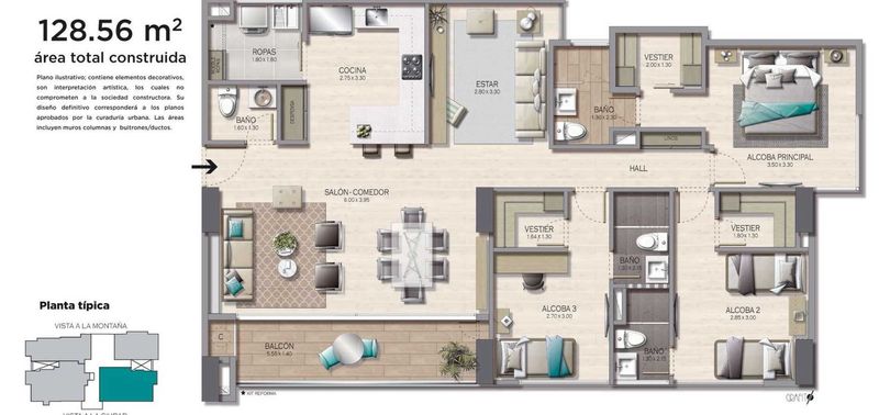 Apartamento en Venta en Medellín, Altos del Poblado-12