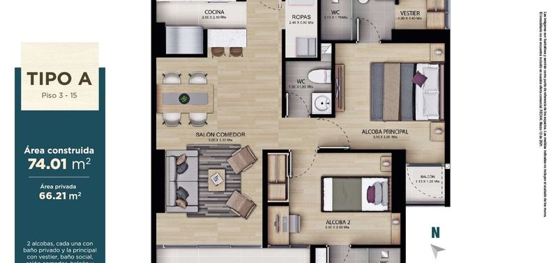 Apartamento en Venta en Rionegro, Rionegro-16