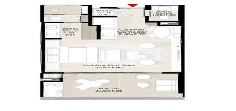 Apartamento en Venta en Pozos Colorados Cesion de proyecto de vivienda-11