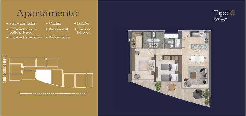 Apartamento en Venta en Santa Marta, playa salguero-0