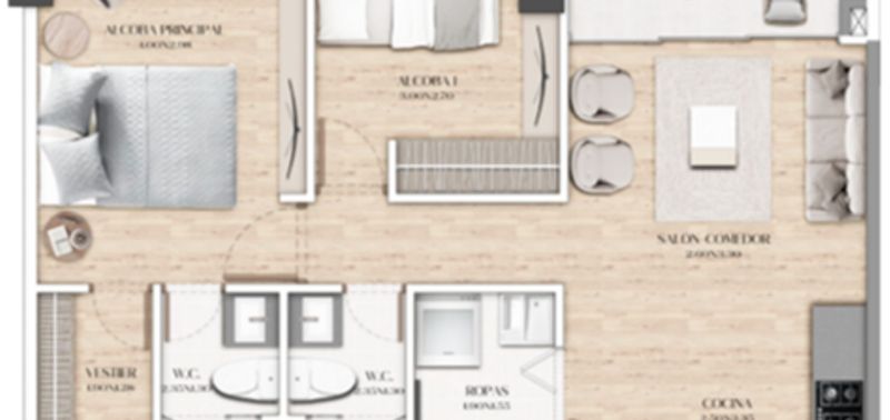 Apartamento en Venta en Envigado, Las Vegas-8