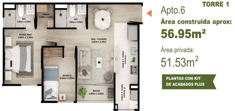 Apartamento en Venta en Rionegro, Vereda Ojo De Agua-19